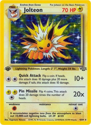 Jolteon (4) (JU-004) (1st Edition Holofoil)