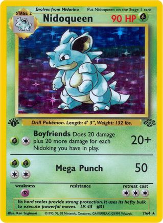 Nidoqueen (7) (JU-007) (Unlimited Holofoil)