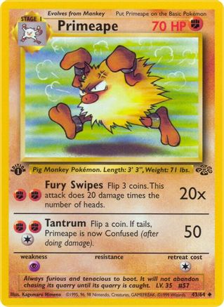 Primeape (JU-043) (1st Edition)