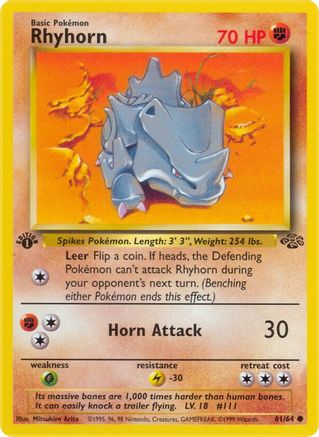 Rhyhorn (JU-061) (1st Edition)