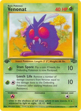 Venonat (JU-063) (1st Edition)