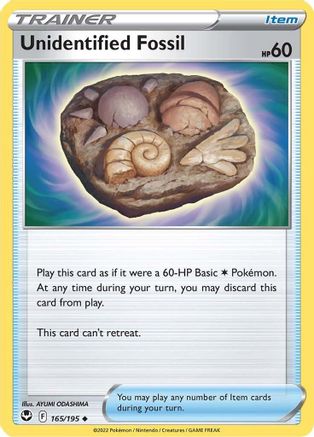 Unidentified Fossil (SIT-165) (Reverse Holofoil)