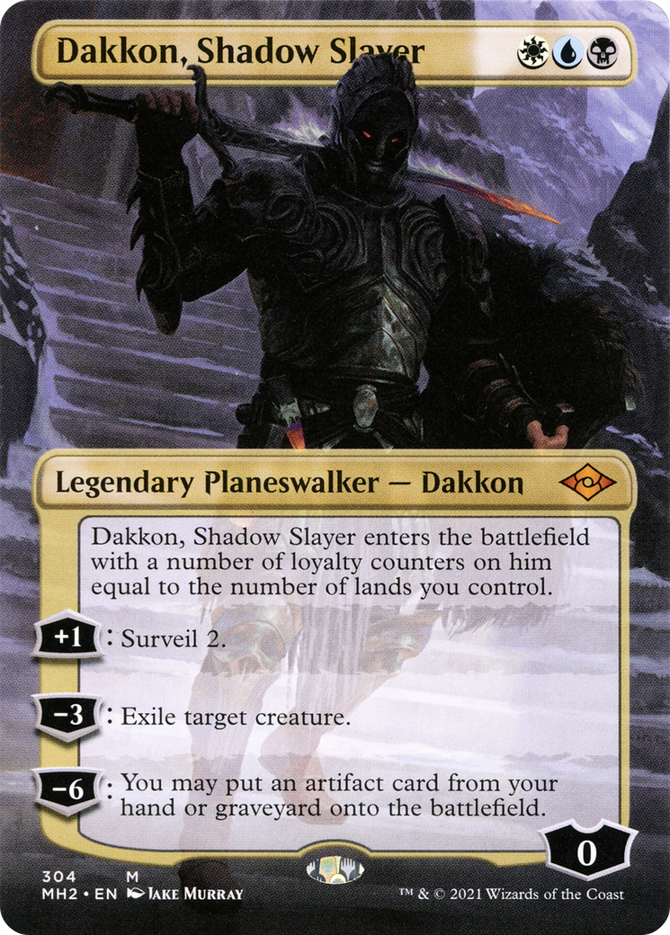 Dakkon, Shadow Slayer (MH2-304) (Borderless) (Foil)