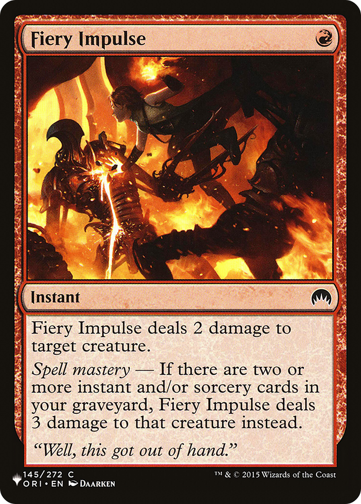 Fiery Impulse (LIST-ORI-145)
