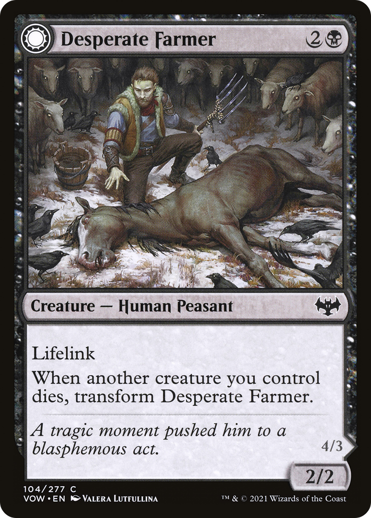 Desperate Farmer // Depraved Harvester (VOW-104) (Foil)