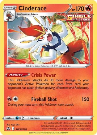 Cinderace (SSP-SWSH278) (Holofoil)