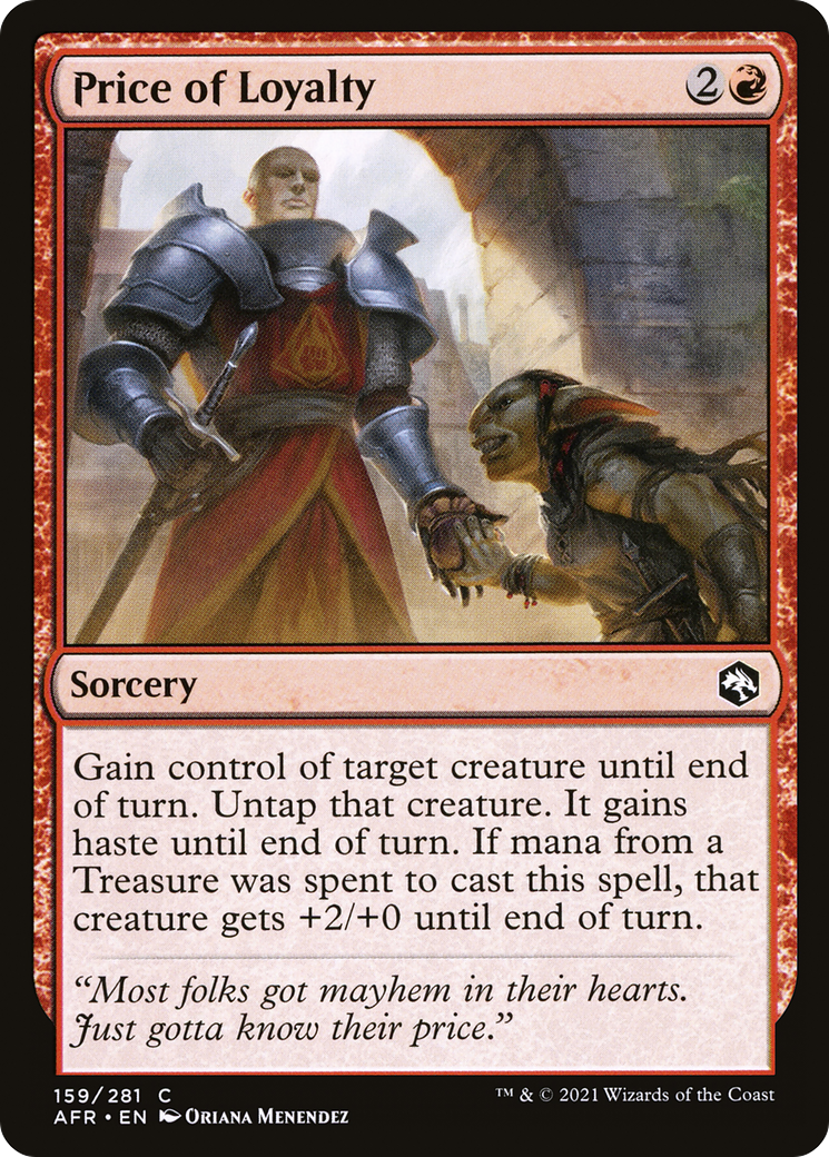 Price of Loyalty (AFR-159)