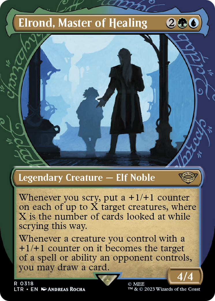 Elrond, Master of Healing (LTR-318) (Showcase) (Borderless)