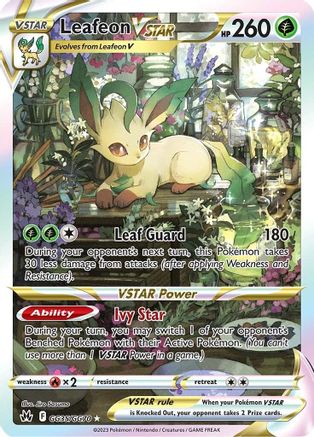 Leafeon VSTAR (CRZ:GG-GG35) (Holofoil)