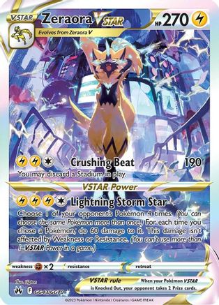 Zeraora VSTAR (CRZ:GG-GG43) (Holofoil)