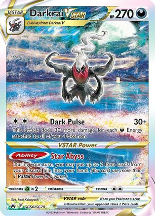 Darkrai VSTAR (CRZ:GG-GG50) (Holofoil)