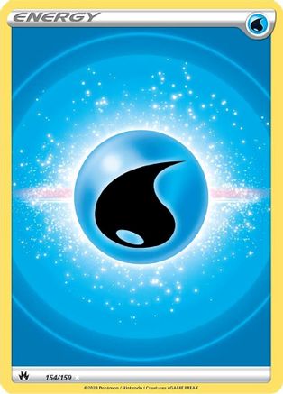 Water Energy (Texture Full Art) (CRZ-154) (Holofoil)