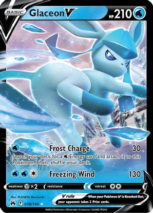 Glaceon V (CRZ-038) (Holofoil)