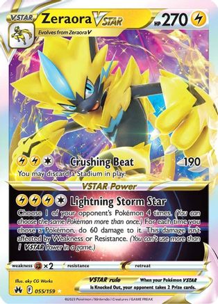 Zeraora VSTAR (CRZ-055) (Holofoil)