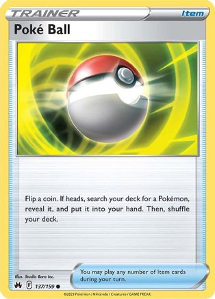 Poke Ball (CRZ-137) (Reverse Holofoil)