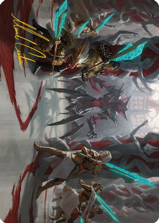 Goldwardens' Gambit Art Card (Gold-Stamped Signature) (ASONE-029)