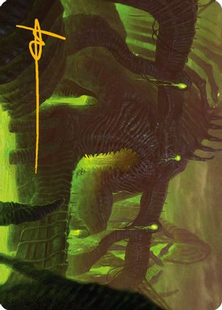 The Dross Pits Art Card (Gold-Stamped Signature) (ASONE-058)