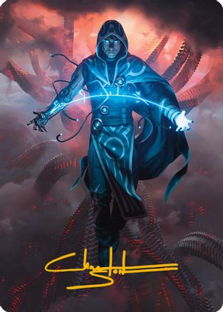 Jace, the Perfected Mind Art Card (15/81) (Gold-Stamped Signature) (ASONE-015)