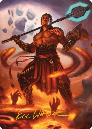 Koth, Fire of Resistance Art Card (Gold-Stamped Signature) (ASONE-031)