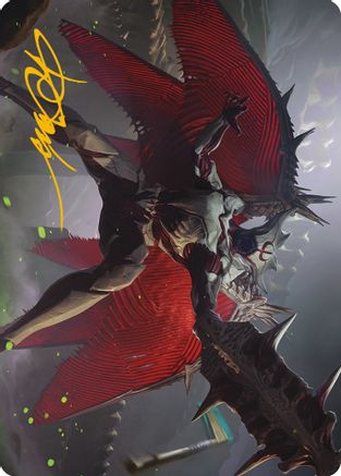 Phyrexian Vindicator Art Card (7/81) (Gold-Stamped Signature) (ASONE-007)