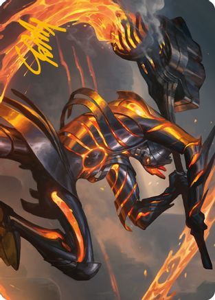 Forgehammer Centurion Art Card (Gold-Stamped Signature) (ASONE-026)