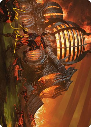 Urabrask's Forge Art Card (Gold-Stamped Signature) (ASONE-037)