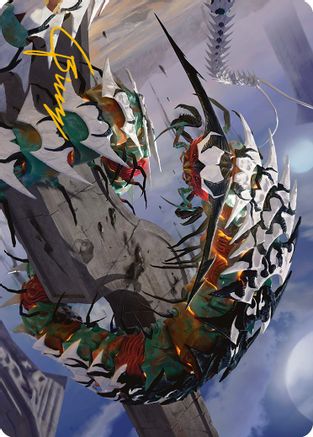 Atraxa's Skitterfang Art Card (Gold-Stamped Signature) (ASONE-055)