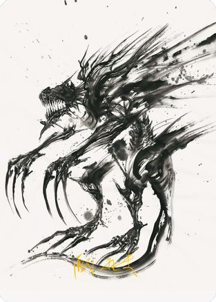 Phyrexian Obliterator Art Card (Gold-Stamped Signature) (ASONE-071)