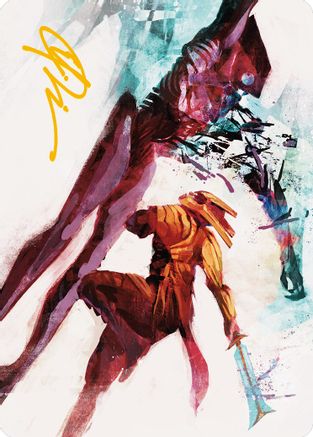Hexgold Slash Art Card (Gold-Stamped Signature) (ASONE-030)