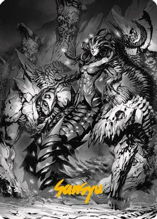 Vraska, Betrayal's Sting Art Card (Gold-Stamped Signature) (ASONE-072)