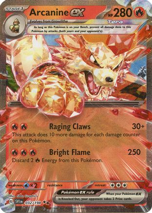 Arcanine ex (SVI-032) (Holofoil)