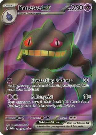 Banette ex (SVI-229) (Holofoil)
