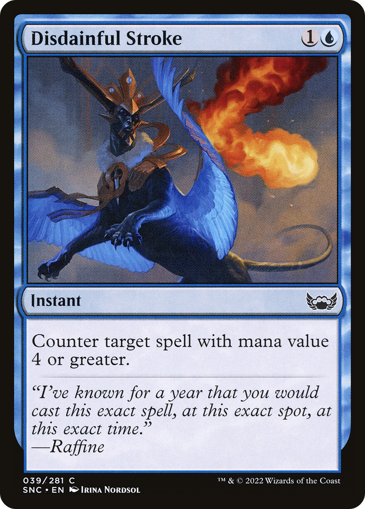 Disdainful Stroke (SNC-039) (Foil)