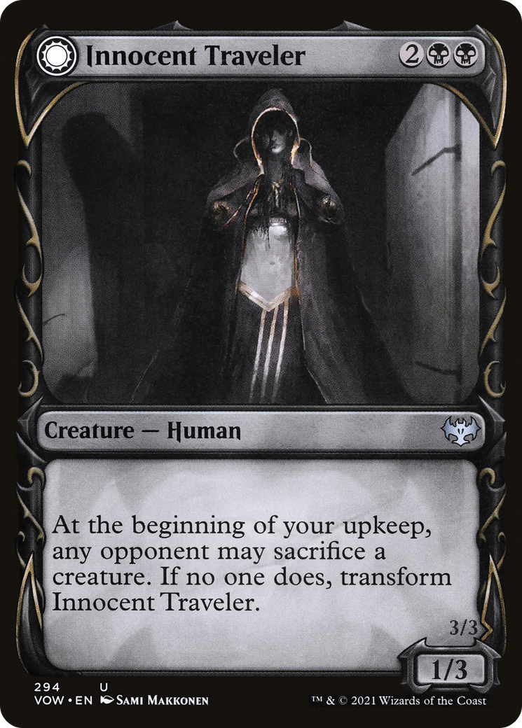 Innocent Traveler // Malicious Invader (VOW-294) (Showcase) (Foil)