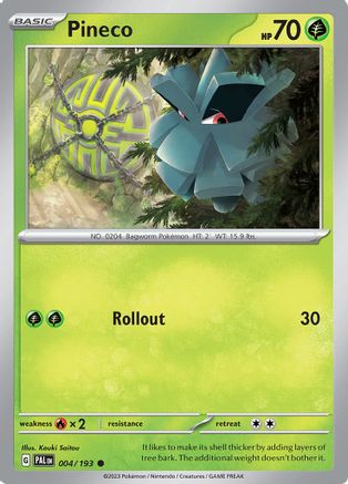 Pineco (PAL-004) (Reverse Holofoil)