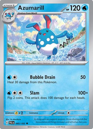 Azumarill (PAL-045) (Reverse Holofoil)