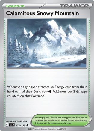 Calamitous Snowy Mountain (PAL-174) (Reverse Holofoil)