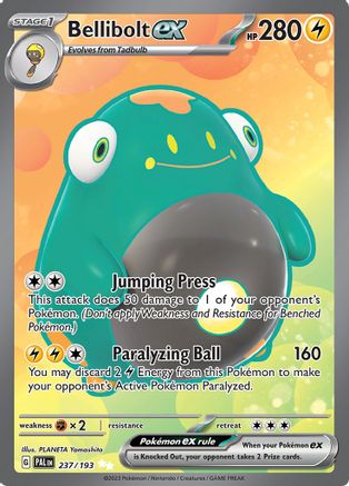 Bellibolt ex (PAL-237) (Holofoil)