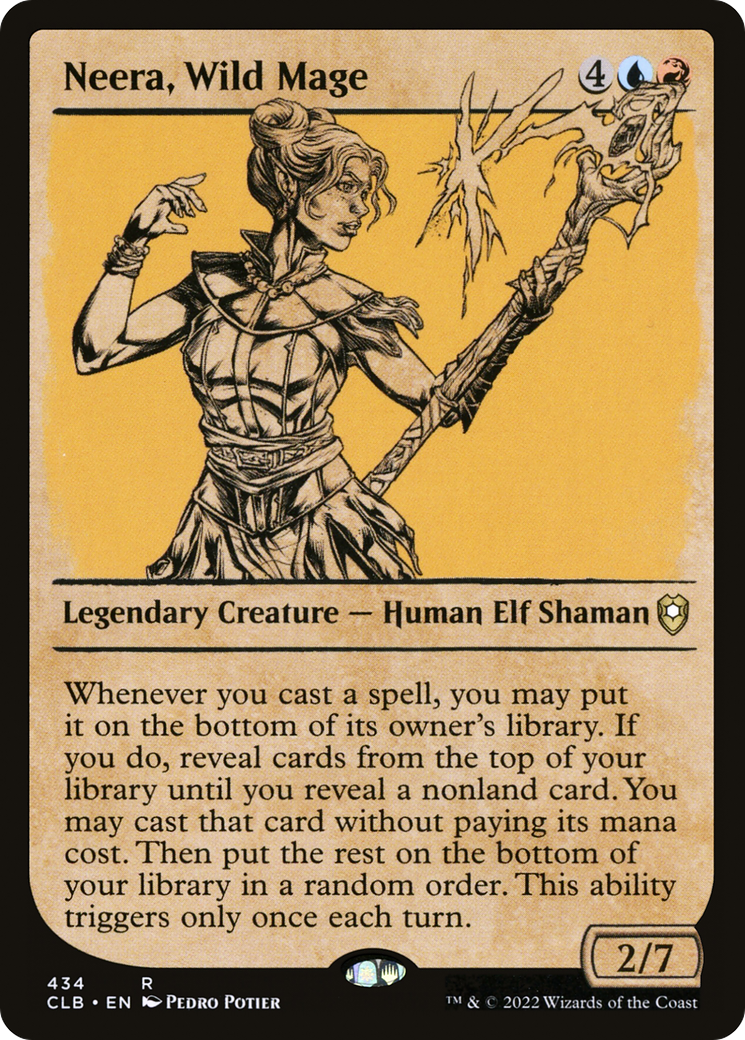 Neera, Wild Mage (CLB-434) (Showcase) (Foil)