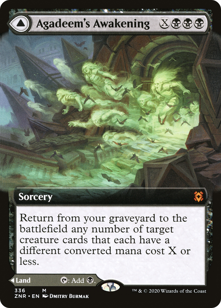 Agadeem's Awakening // Agadeem, the Undercrypt (ZNR-336) (Extended Art) (Foil)