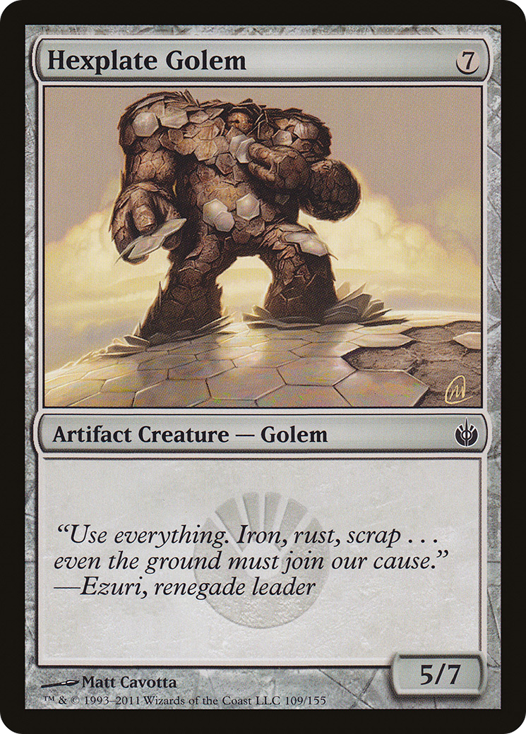 Hexplate Golem (MBS-109) (Foil)