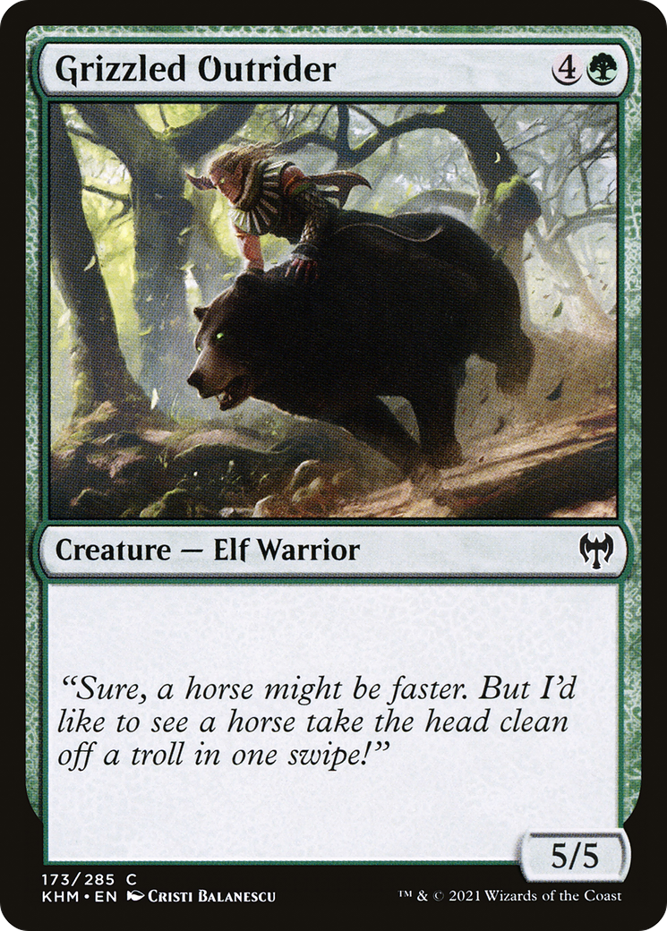 Grizzled Outrider (KHM-173) (Foil)