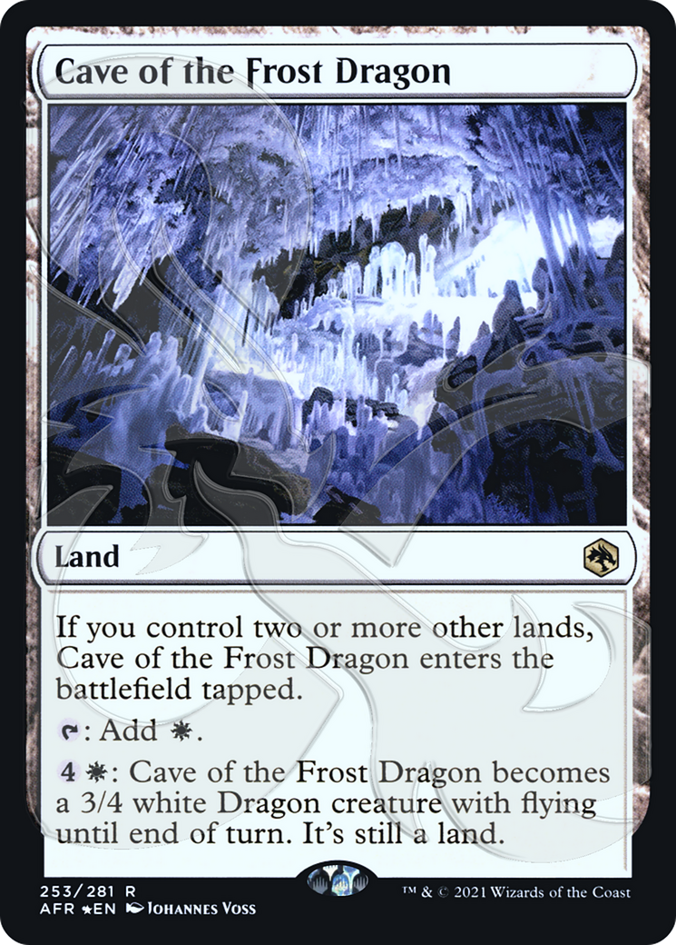 Cave of the Frost Dragon (Ampersand Stamped) (AFR&-253A) (Foil)