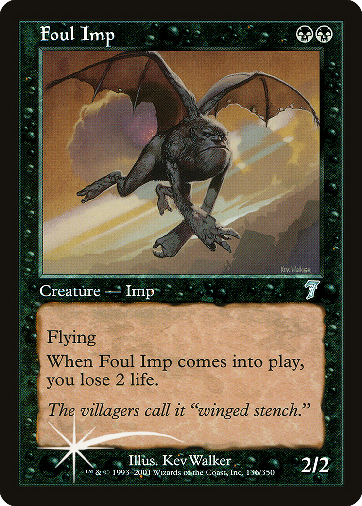 Foul Imp (7ED-136★) (Foil)