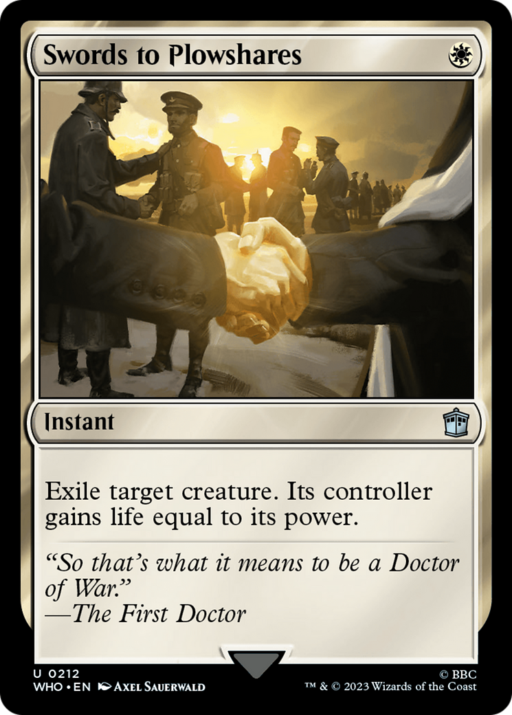 Swords to Plowshares (WHO-212) (Foil)
