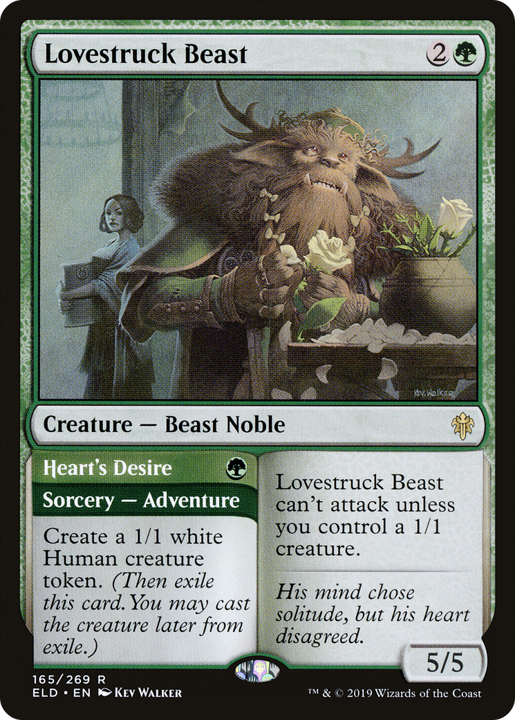 Lovestruck Beast // Heart's Desire (ELD-165) (Foil)