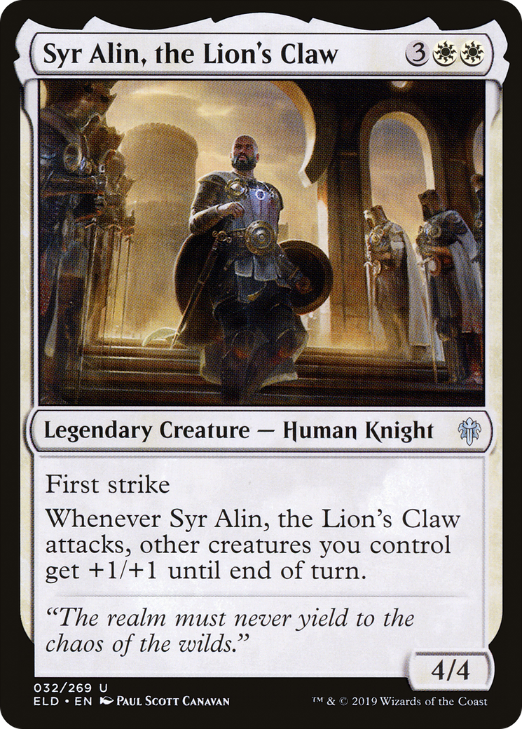 Syr Alin, the Lion's Claw (ELD-032)