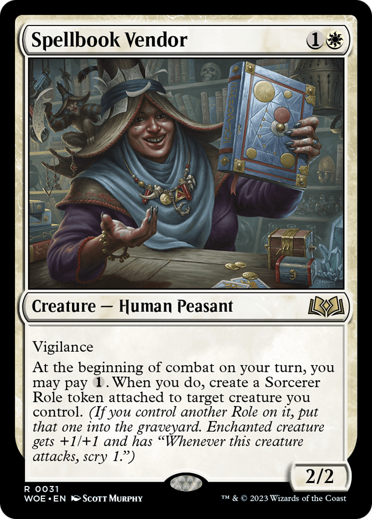 Spellbook Vendor (WOE-031) (Foil)