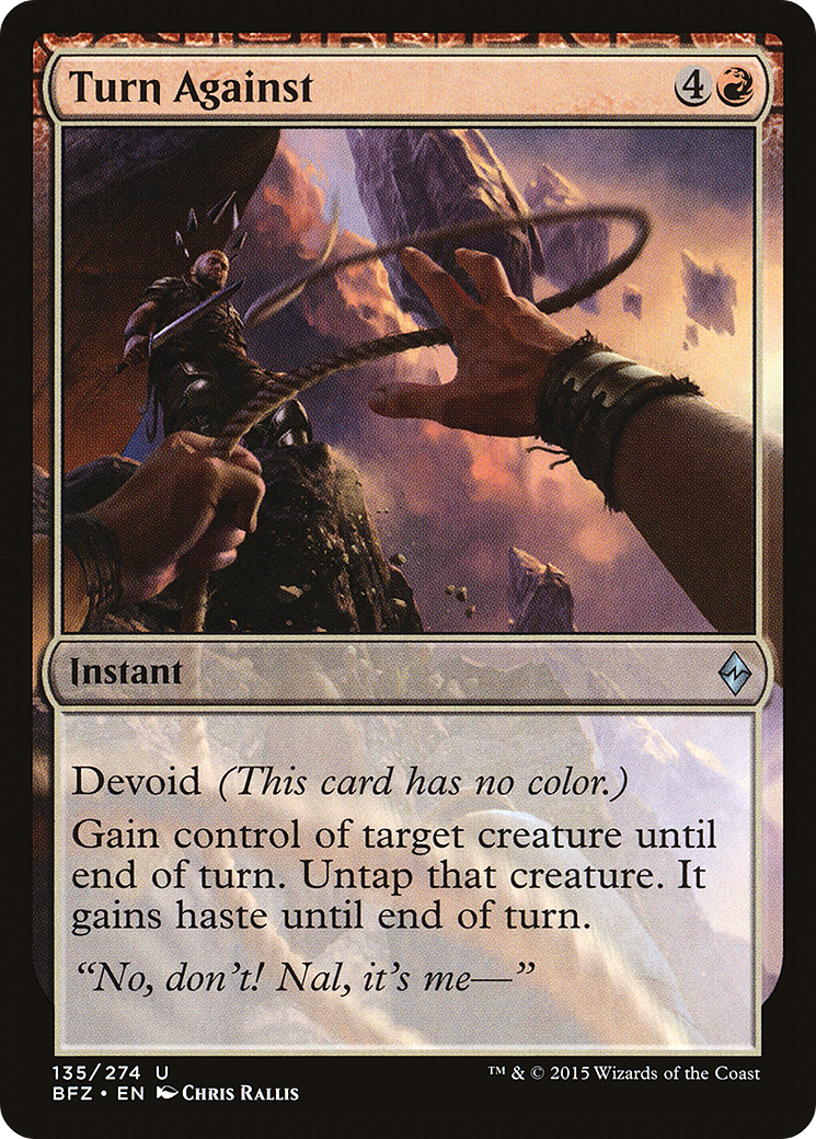 Turn Against (BFZ-135) (Foil)