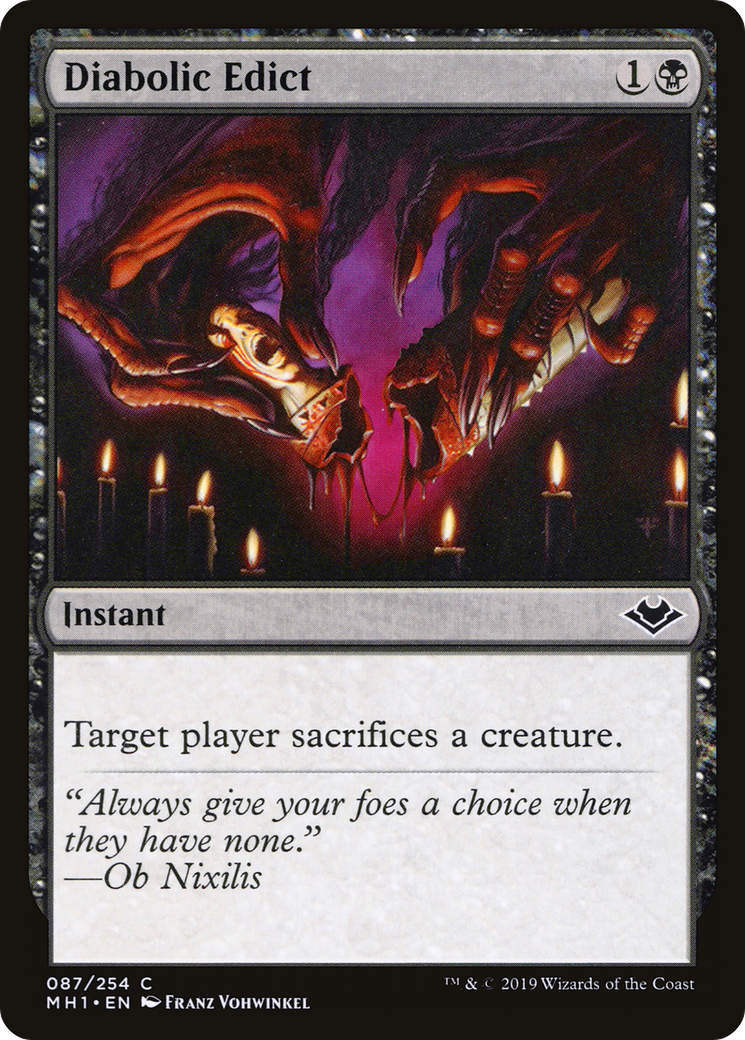 Diabolic Edict (MH1-087) (Foil)